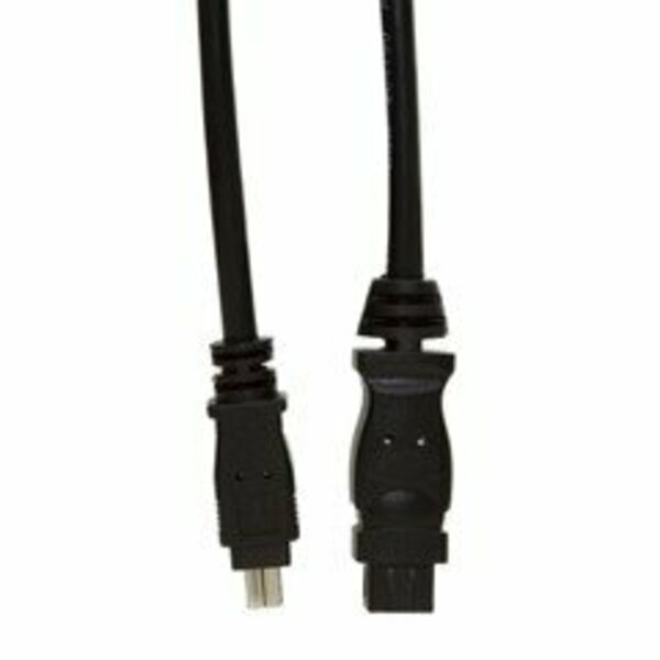 Swe-Tech 3C Firewire 400 9 Pin to 4 Pin cable, Black, IEEE-1394a, 10 foot FWT10E3-94010BK